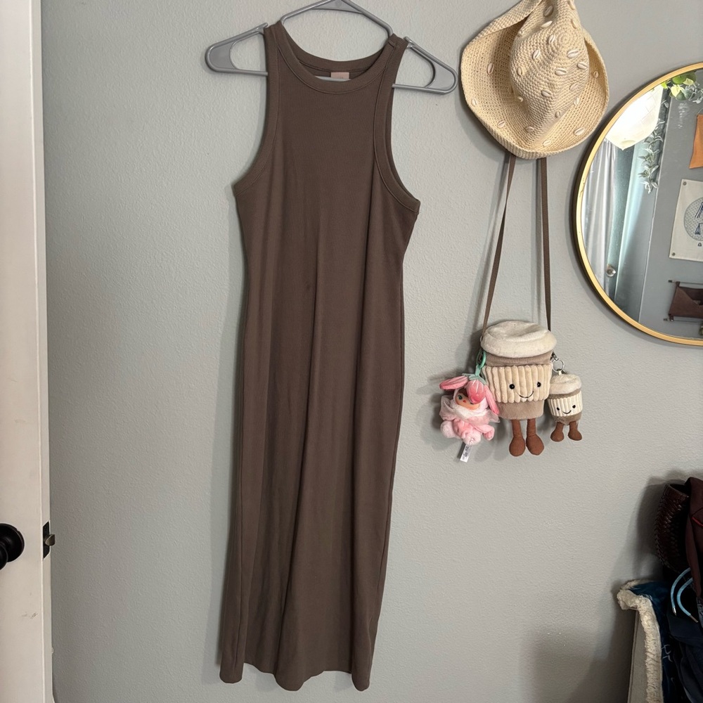 Ribbed Midi Dress